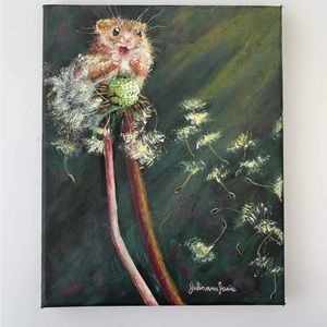 ❤️SOLD❤️Super cute original hamster painting!